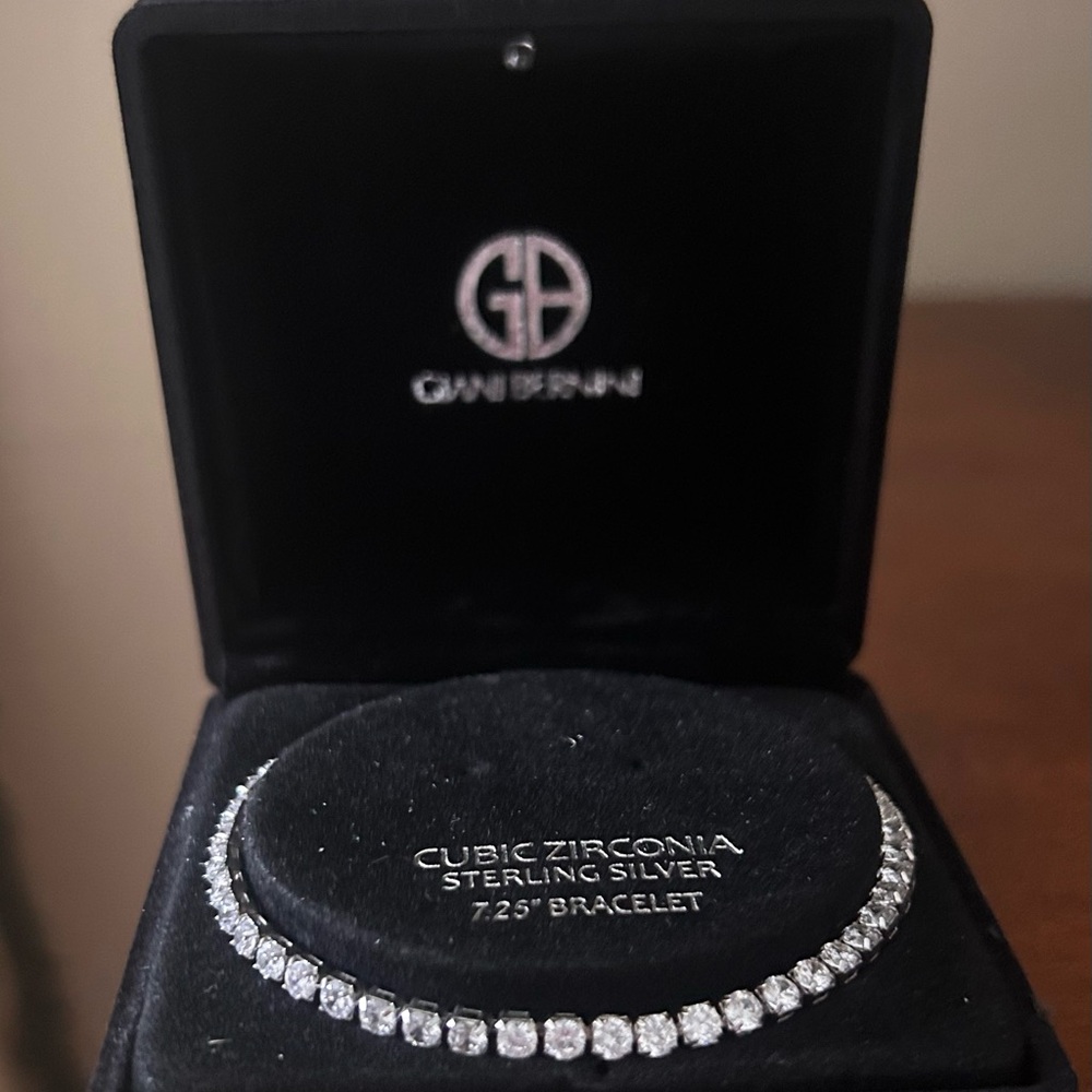 Giani Bernini sterling silver and cubic zirconia bracelet.